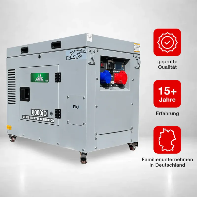 Kracherpreis FME 8000iD 230V & 400V - 8000 Watt Diesel Inverter Generator mit integriertem ATS-Eingang (Jetzt Vorbestellen)