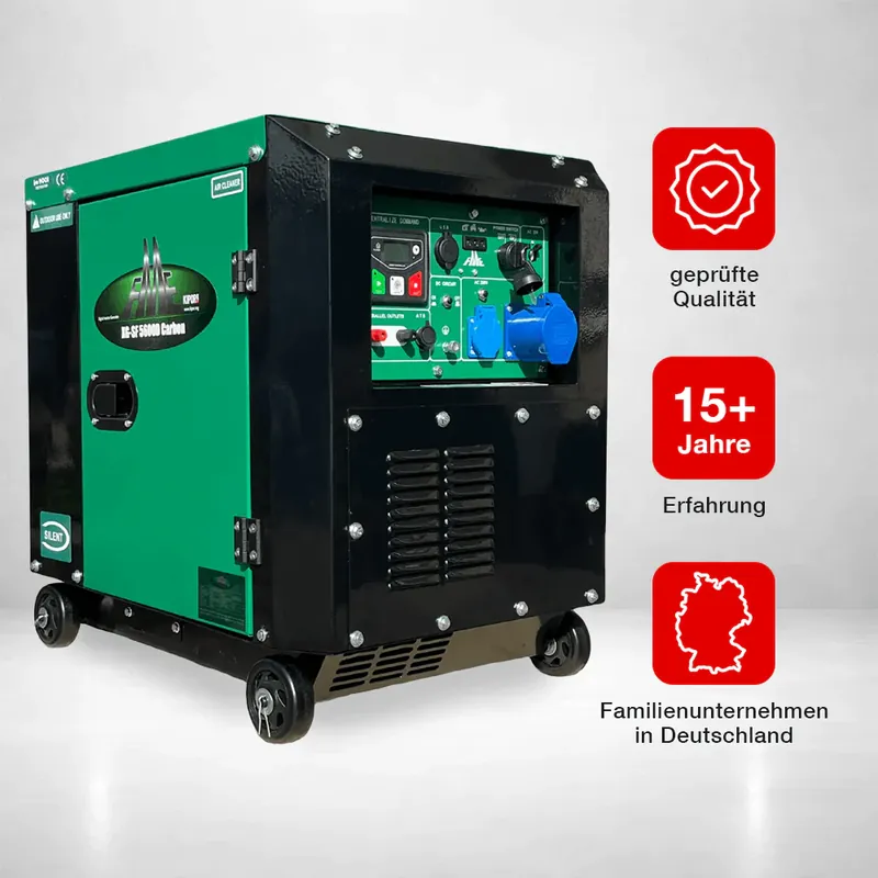 Solange Der Vorrat Reicht Stromerzeuger Diesel Inverter 5500 Watt FME XG-SF 5600D Carbon