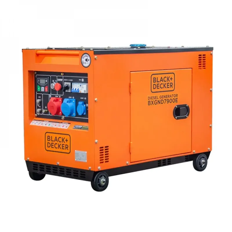 8000 Watt Black + Decker BXGND7900E Diesel Full Power 230 & 400 V AVR Stromerzeuger Finale Aktion