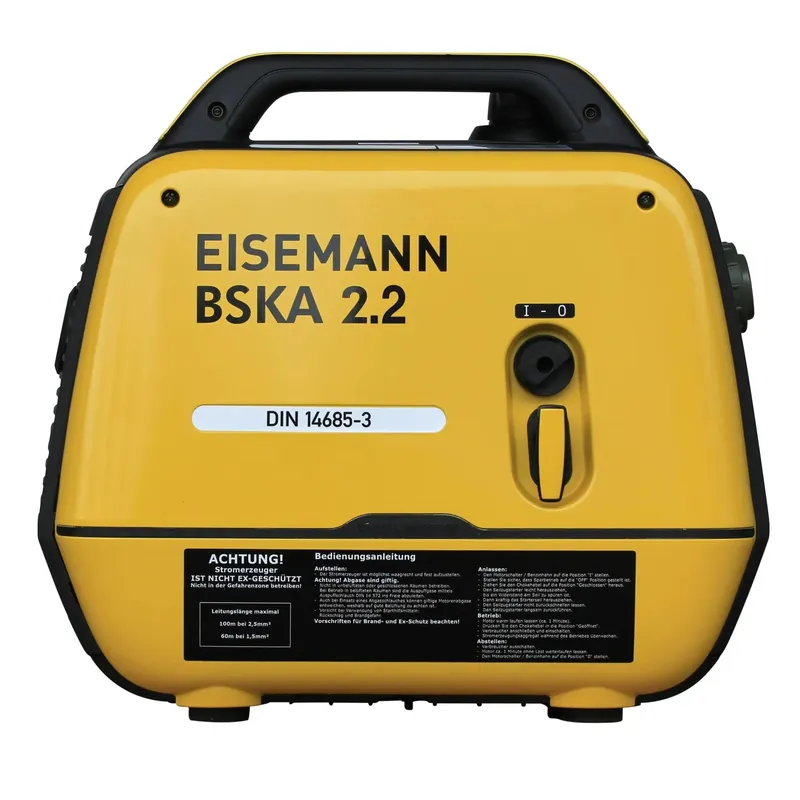 1800W EISEMANN Stromerzeuger BSKA 2.2V RSS DIN 14685-3 Sonderaktion