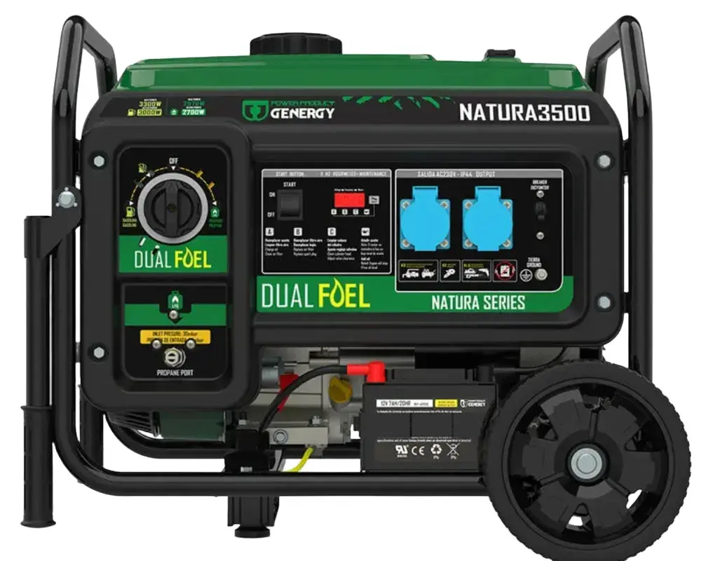 Dualfuel Stromerzeuger 3300W Genergy Natura 3500 SVR - Benzin & LPG Bestpreis