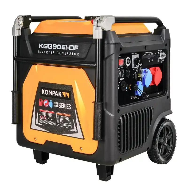 Knallerangebot 11 kVA 400 V Gas & Benzin KGG90Ei-DF Inverter Stromaggregat Kompak
