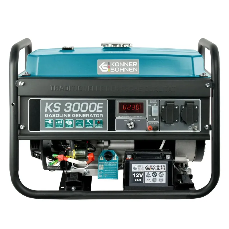 Benzin AVR Stromerzeuger 3000 Watt Könner & Söhnen KS 3000E mit E-Start Must-Have
