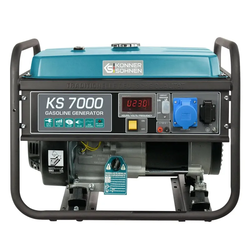 Benzin AVR Stromerzeuger 5500 Watt Könner & Söhnen KS 7000 Sonderaktion