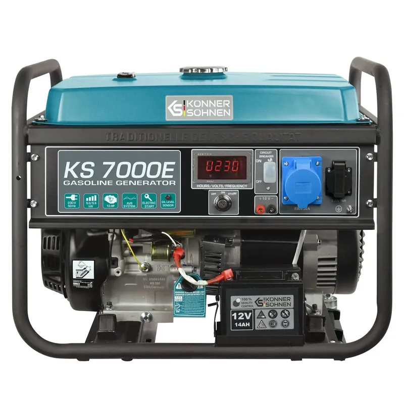 Mega-Angebot Benzin AVR Stromerzeuger 5500 Watt Könner & Söhnen KS 7000E mit E-Start