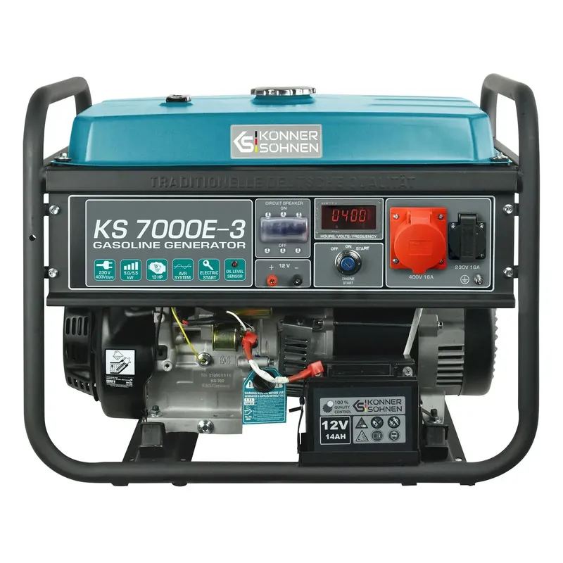 Highlight Benzin AVR Stromerzeuger 5500 Watt Könner & Söhnen KS 7000E-3 mit E-Start 400V
