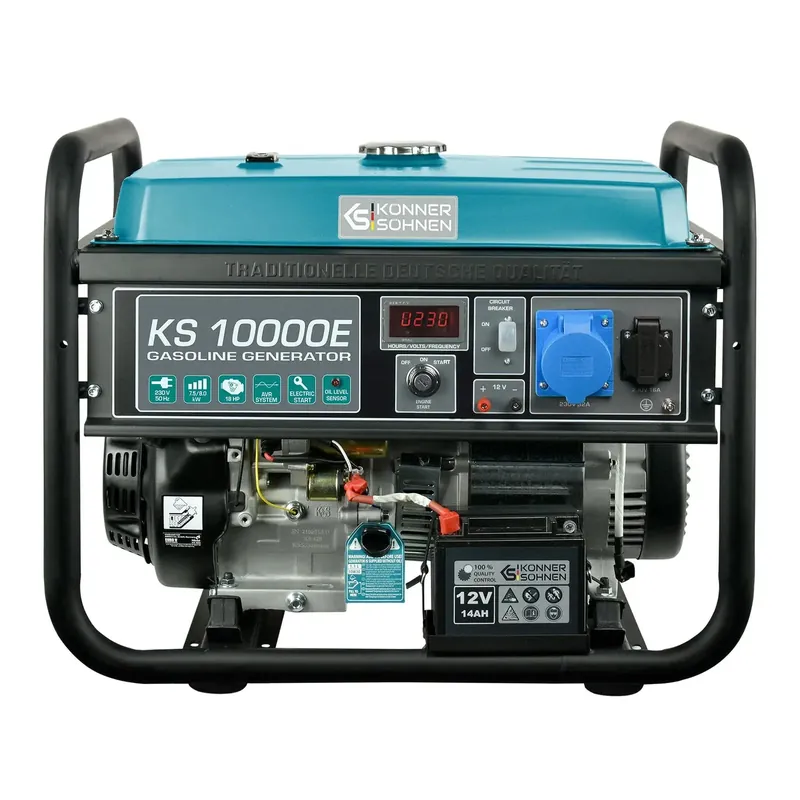 Super-Preis Benzin AVR Stromerzeuger 8000 Watt Könner & Söhnen KS 10000E mit E-Start
