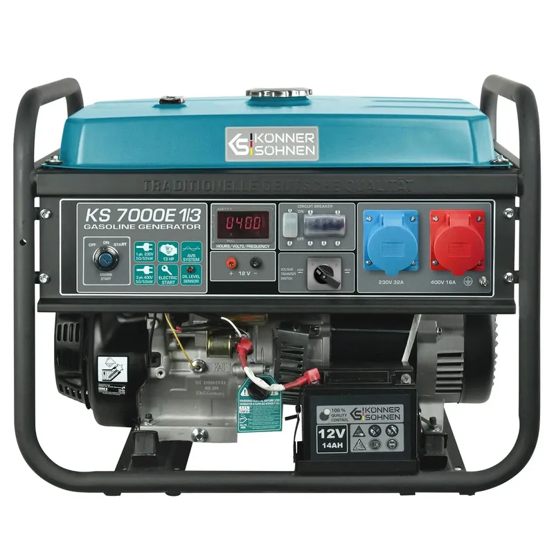 Benzin AVR Stromerzeuger 5500 Watt Könner & Söhnen KS 7000E-1/3 mit E-Start 230/400V - SamePower Jetzt Bestellen