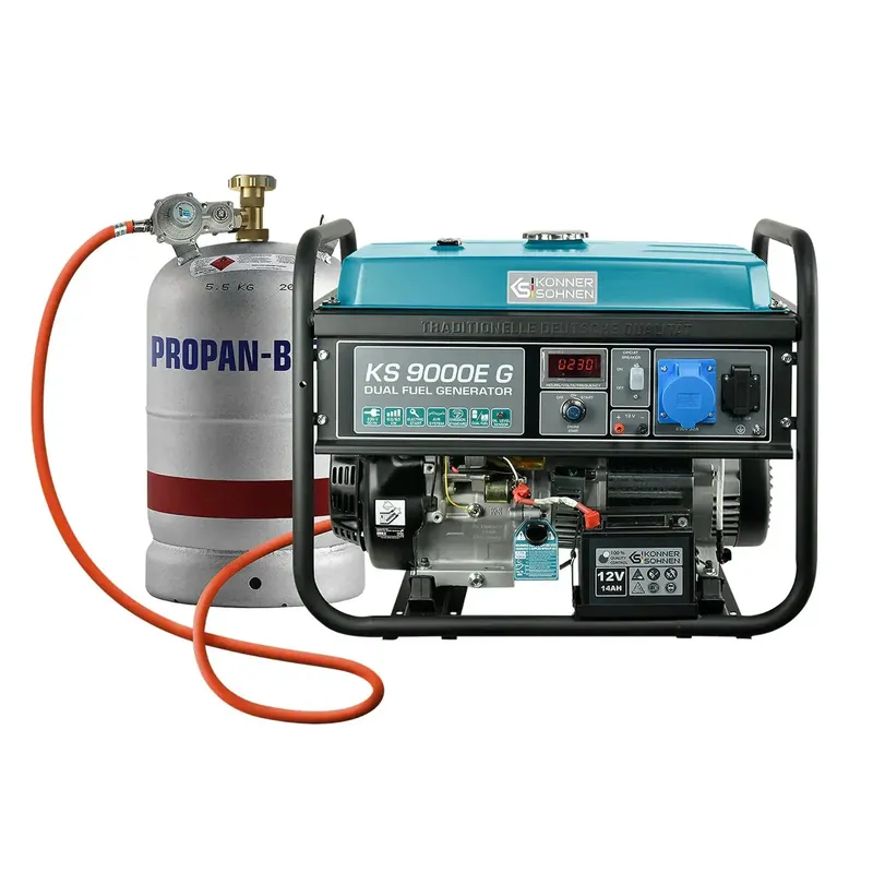 DualFuel Stromerzeuger AVR 6500 Watt Könner & Söhnen KS 9000E G Sichere Zahlung