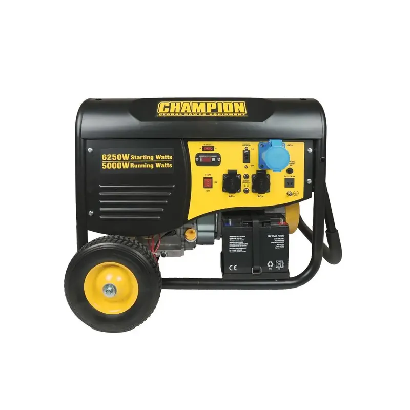 Markenware Stromerzeuger Benzin AVR 6250 Watt Champion CPG6500E2