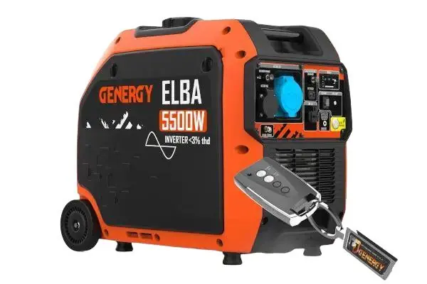 Inverter Stromerzeuger Benzin 5500 Watt mit Funkstart Genergy Elba Neu