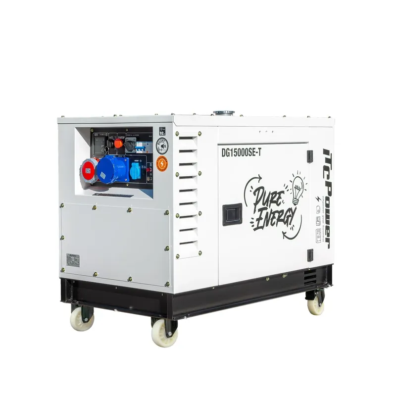 Diesel Stromaggregat 15 kVA / 12 kW 230V & 400V DG15000SE-T Echt