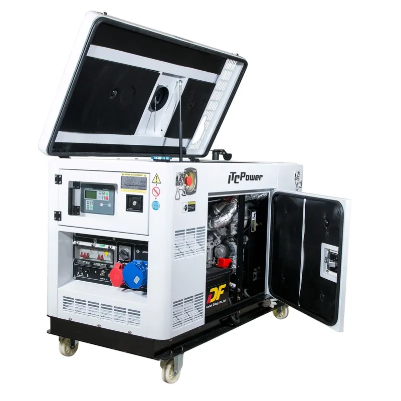 Sonderaktion Diesel Stromaggregat Wassergekühlt 12,5 kVA / 10 kW 230V & 400V DG12000SE-T