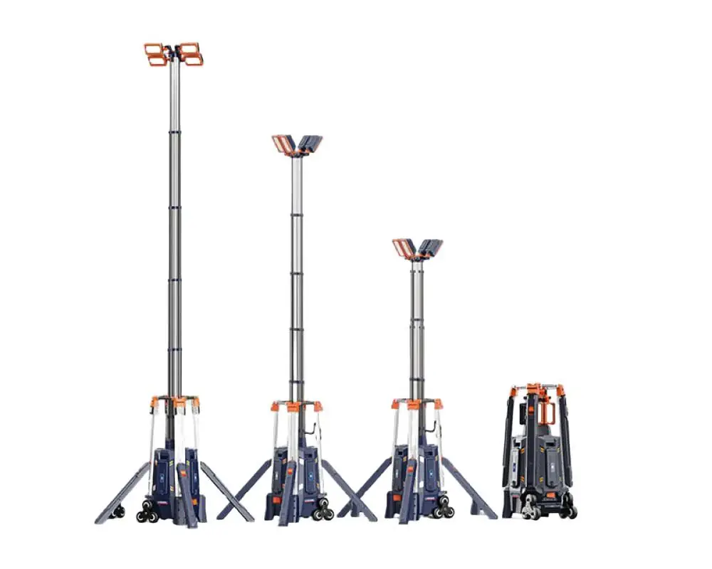 Lichtmast mit Teleskop Mast DIRECT-500 52.000 Lumen 4,2 Meter IP65 Günstig