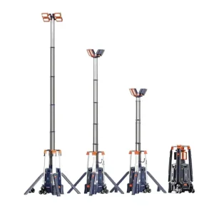 Lichtmast mit Teleskop Mast DIRECT-500-XL 52.000 Lumen 5,3 Meter IP65 Meistverkauft
