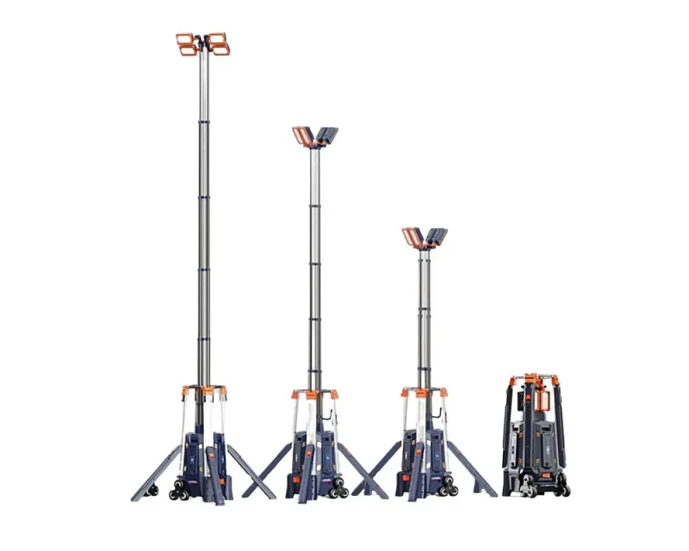 Lichtmast mit Teleskop Mast DIRECT-500-XL 52.000 Lumen 5,3 Meter IP65 Meistverkauft