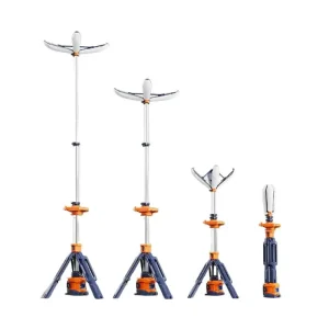 Lichtmast mit Teleskop Mast CENIT-200 12.000 Lumen 2,5 Meter IP66 Expressversand