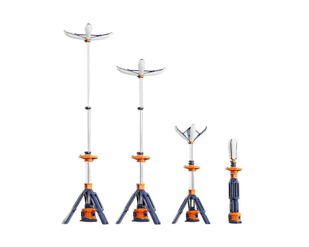 Lichtmast mit Teleskop Mast CENIT-200 12.000 Lumen 2,5 Meter IP66 Expressversand