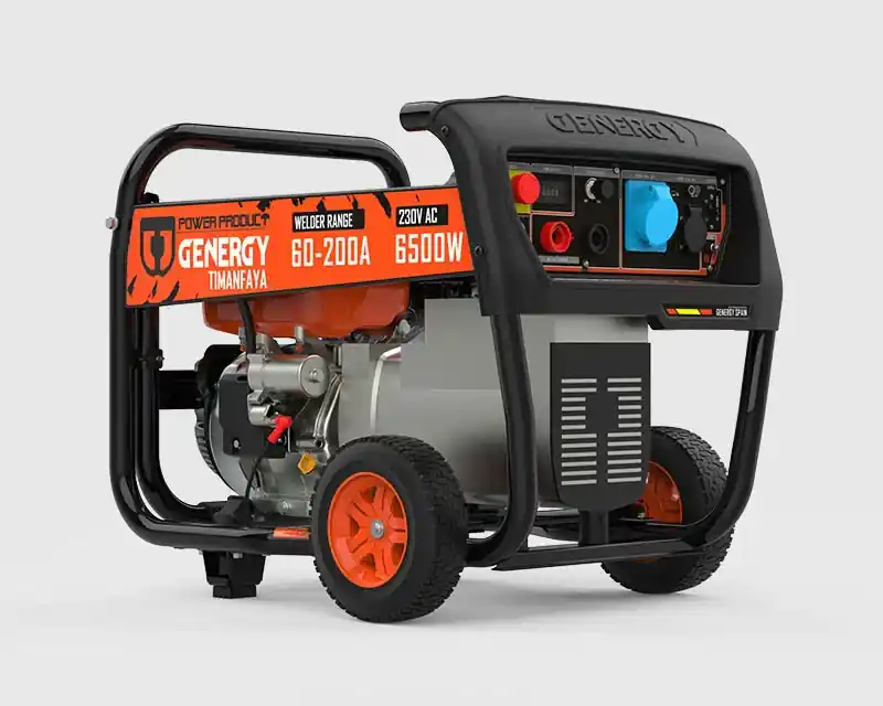 Schweißgenerator Benzin AVR 6500W mit E-Start / 60-200A - Genergy Timanfaya Schneller Versand