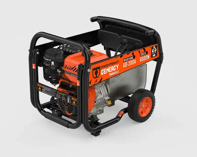 Schweißgenerator Benzin AVR 6500W / 60-200A - Genergy Timanfaya-S IP67 Markenprodukt