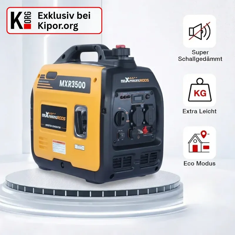 3300 Watt Benzin Inverter Stromerzeuger maXpeedingrods MXR 3500 mit LED Display Schnäppchen
