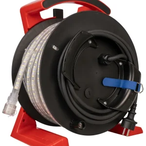 LED-Lichtschlauch auf Kabeltrommel, 25 m, 300 W, 5.000 K, einseitig Sale