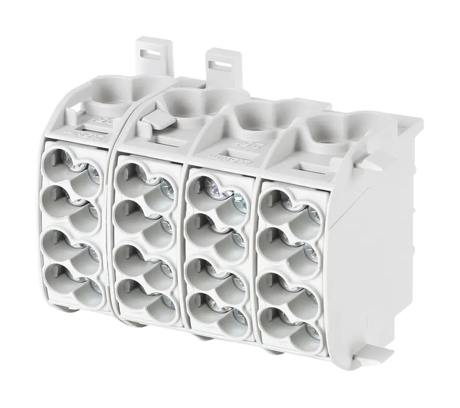 Begrenztes Angebot Hauptleitungs-Abzweigklemme 25 mm² 4-polig grau