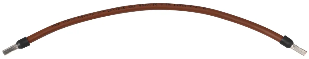 Top-Angebot Verdrahtungsbrücke 6 mm² braun 185 mm beidseitig mit 11 mm isolierter Aderendhülse