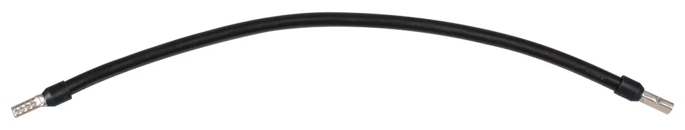 Preisreduziert Verdrahtungsbrücke 6 mm² schwarz 260 mm beidseitig mit 11 mm isolierter Aderendhülse