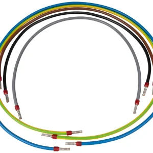 Verdrahtungssatz 10 mm² Zählerabgang braun/schwarz/grau 670 mm blau/grün-gelb 1.100 mm beidseitig mit 18 mm isolierter Aderendhülse Versand Am Gleichen Tag