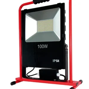Letzte Chance Mobiler Premium LED Strahler 100W IP54 Zuleitung