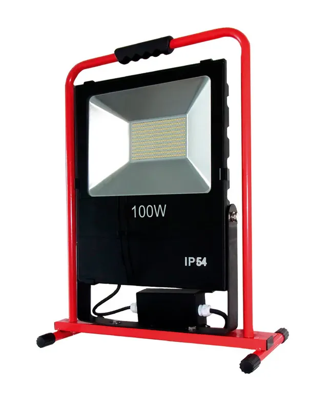 Letzte Chance Mobiler Premium LED Strahler 100W IP54 Zuleitung
