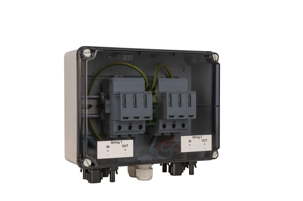 Generatorenanschlusskasten für PV-Anlagen bis 1.000 V DC, 1x 2 String, SUNCLIX-Steckverbinder, SiRoX Neu Im Sortiment
