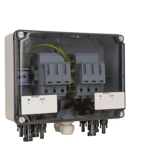 Generatorenanschlusskasten für PV-Anlagen bis 1.000 V DC, 1x 2 String, MC4-Steckverbinder, SiRoX Meistverkauft