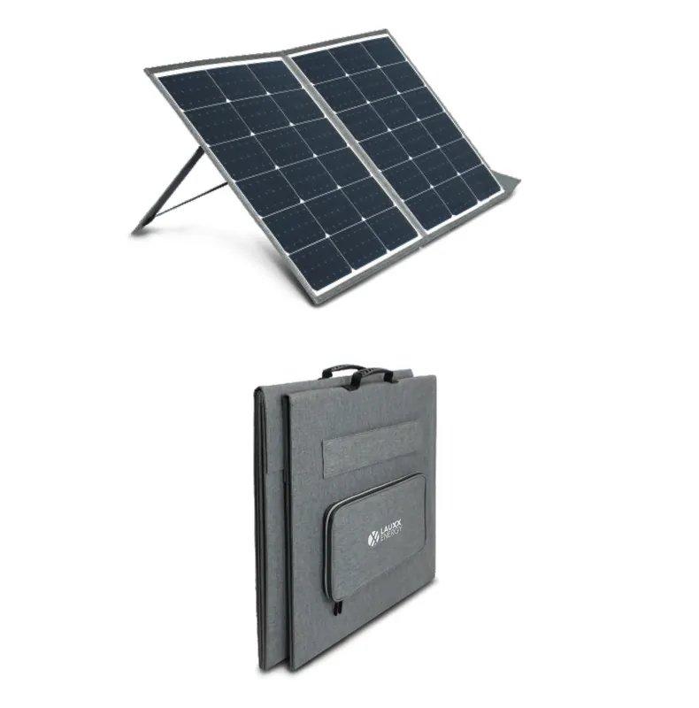 Nur Für Kurze Zeit Mobiles Solarmodul mit Standfuß, 100 W, monokristallin, faltbar, 2,7 kg
