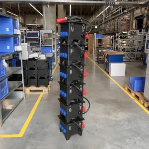 POWER X-Line L Vollgummiverteiler Zuleitung mit CEE-St. 32 A, 3 × Schutzkontakt (3 × LS), 2 × SiRoX Finale Aktion