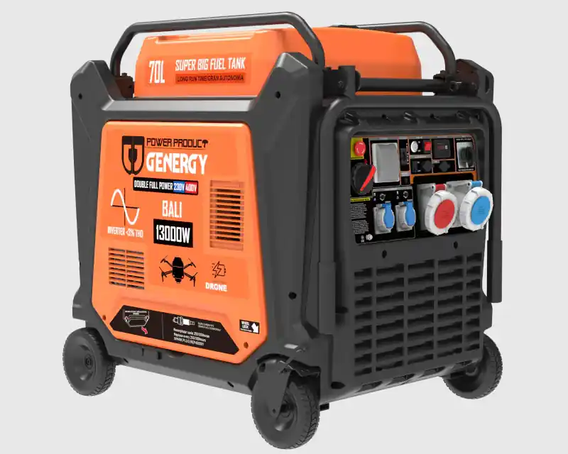 Stromerzeuger Benzin-Inverter Genergy BALI RC/SOL/ATS/DRON 13000W – Drohnengenerator Aktuell