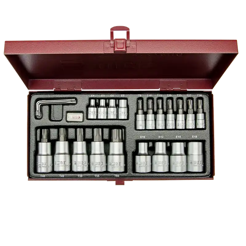 1/4 + 1/2" TX Steckschlüssel-Garnitur Neu