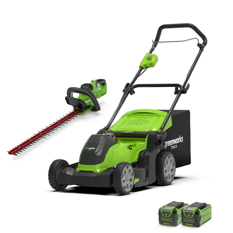 40V Rasenmäher 41cm + Heckenschere 61cm Set Top-Angebot