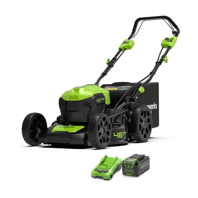 Top-Preis 40V Rasenmäher 46cm mit Radantrieb - 4Ah Akku