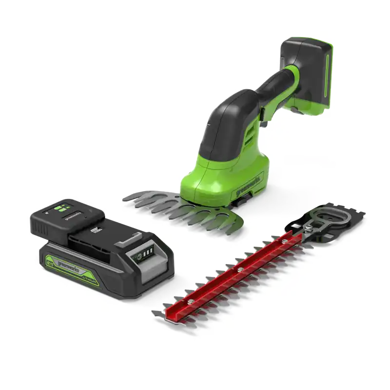 Solange Der Vorrat Reicht POWERALL 24V Gras- und Strauchschere 2-in-1 - 2Ah Akku