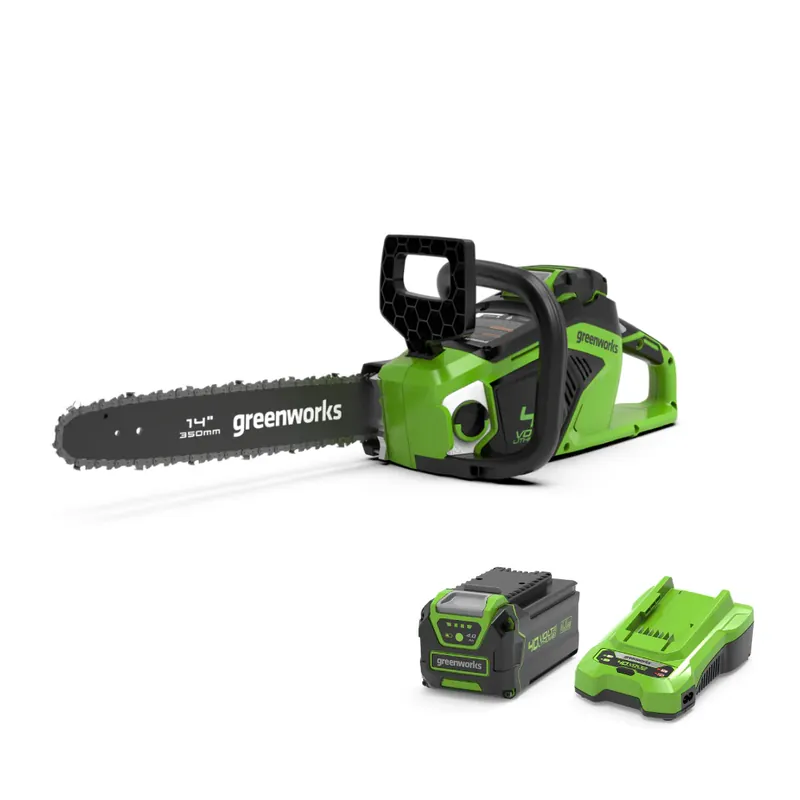 Jetzt Bestellen 40V Kettensäge 35cm 1,5 kW - 4Ah Akku