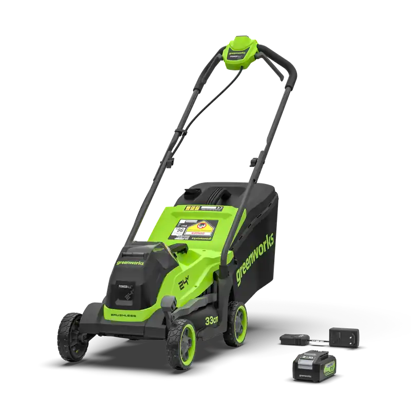 POWERALL 24V Rasenmäher 33cm Gen. II - 4Ah Akku Sichere Zahlung