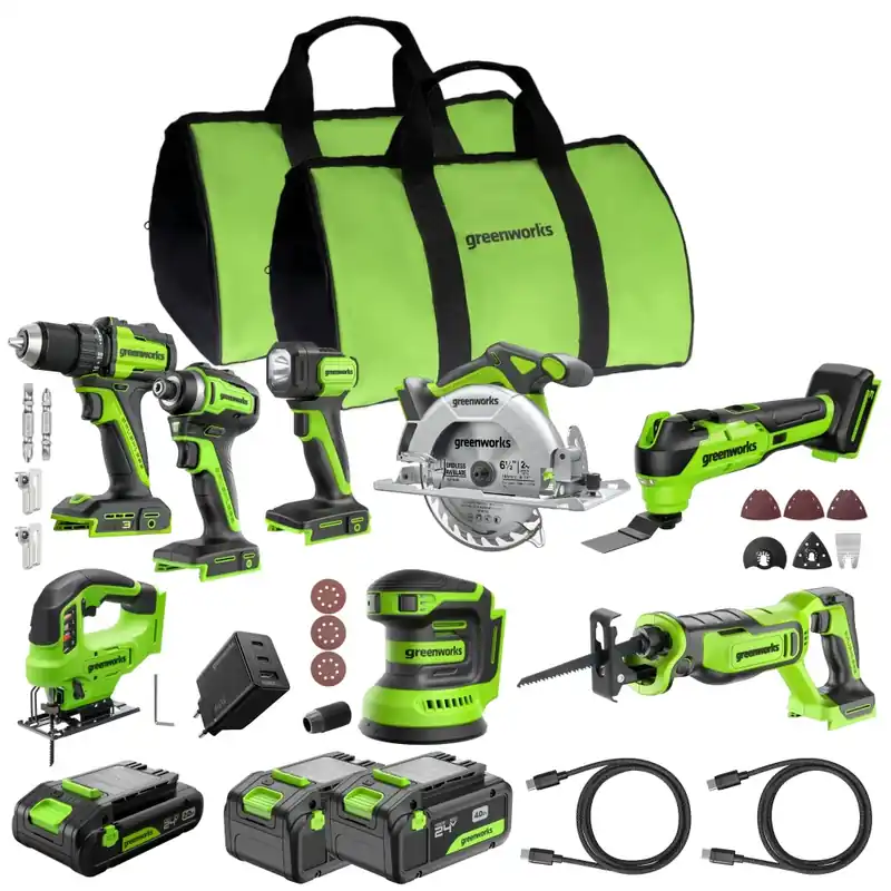 Sonderaktion POWERALL 24V 8-teiliges Elektrowerkzeug-Set - 3 Akkus
