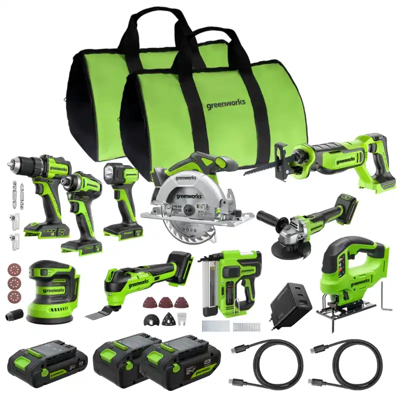POWERALL 24V 10-teiliges Elektrowerkzeug-Set - 3 Akkus Neuheit