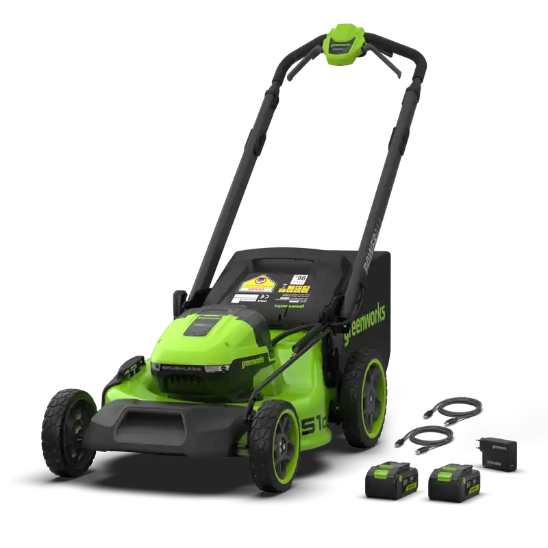 POWERALL 48V (24V x 2) Rasenmäher 51cm mit Radantrieb - 2x 6Ah Akkus Bestpreis