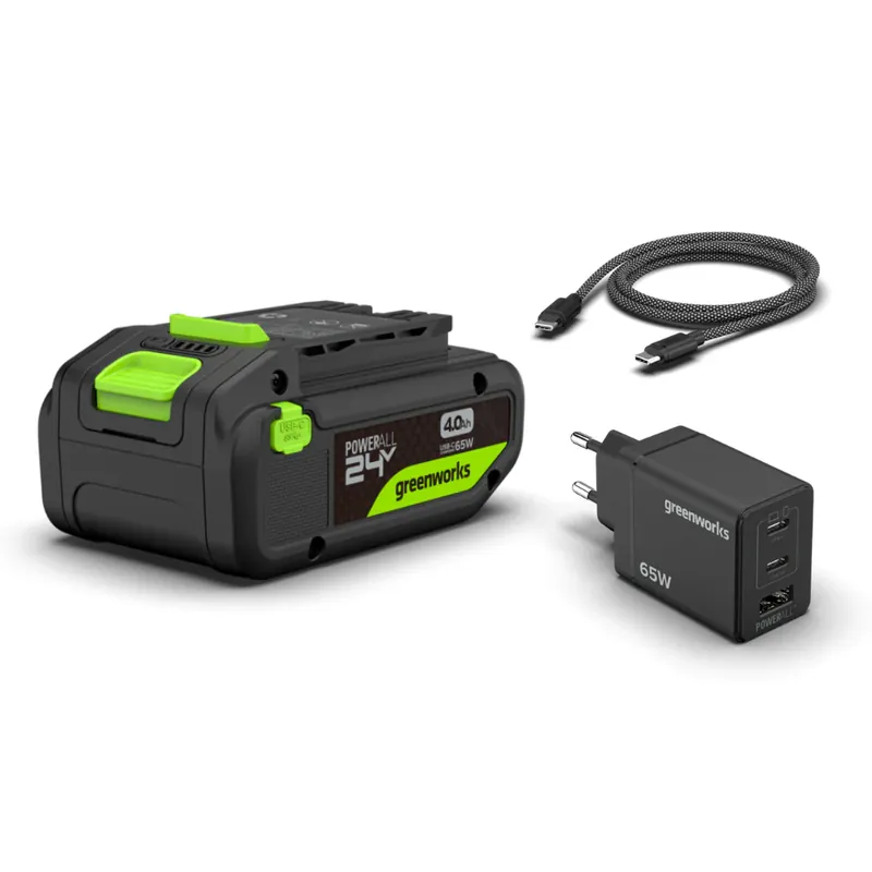 POWERALL 24V Starter Kit 4Ah USB-C Akku + 65W Ladegerät Jetzt Bestellen