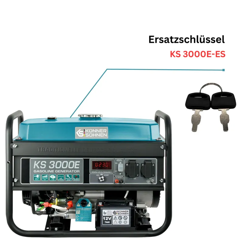 Schneller Versand Ersatzschlüssel KS 3000E-ES