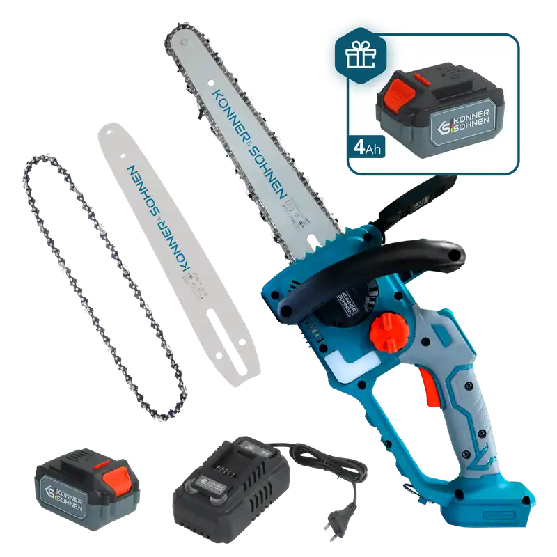 Akku-Mini-Kettensäge KS MCS20V-12 SET PLUS Zertifiziert