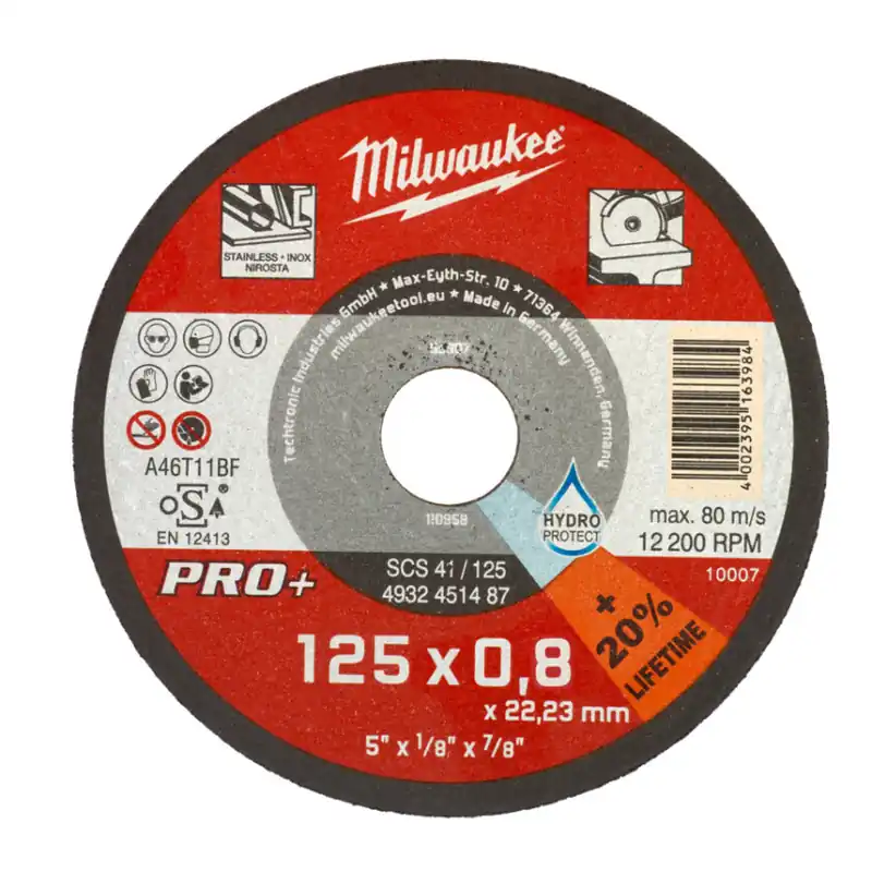 Milwaukee - Metalltrennscheibe Edelstahl Pro+125mm x 0,8mm (4932498201) Billig